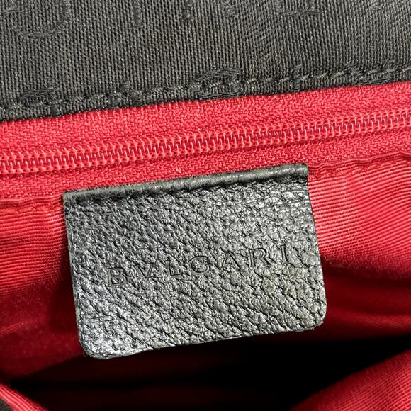 Bulgari Black Monogram Double Handle Tote - Picture 5 of 7